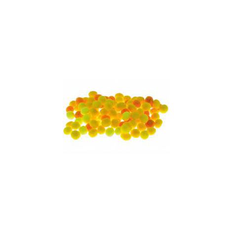 Pompony kreatywne Brewis 1cm Żółte Mix, 100szt - 2